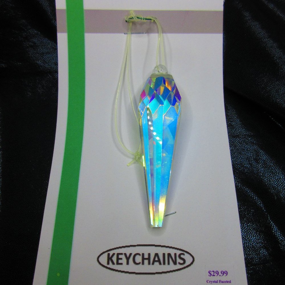 Faceted Glass Chandlier Drop